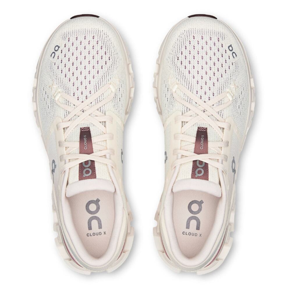 NEW ON Running Womens Cloud X 4 Ivory/Heron Shoe Size US 7